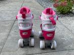 Roze rolschaatsen met beschermers - Maat 32, Ophalen, Verstelbaar, Zo goed als nieuw, Kinderen