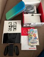 Nintendo Switch OLED + Super Mario Wonder (Nieuwstaat), Ophalen, Eén computer, Zo goed als nieuw, Platform