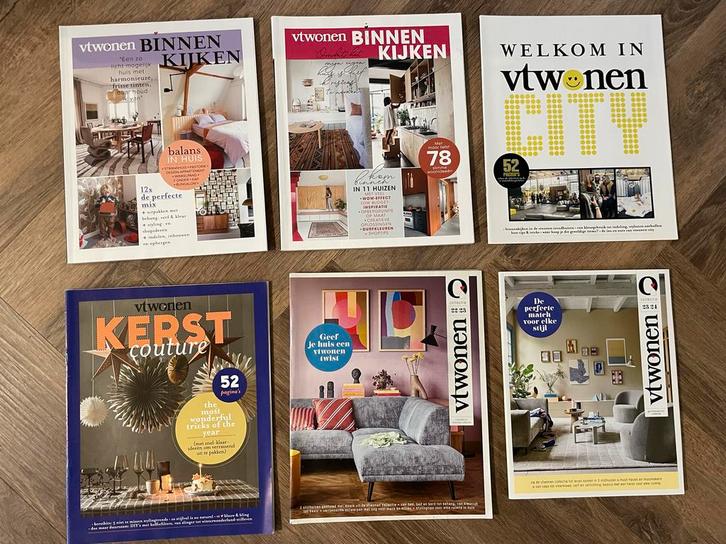 VT Wonen Tijdschriften - Interieur Inspiratie, Boeken, Tijdschriften en Kranten, Zo goed als nieuw, Overige typen, Ophalen of Verzenden