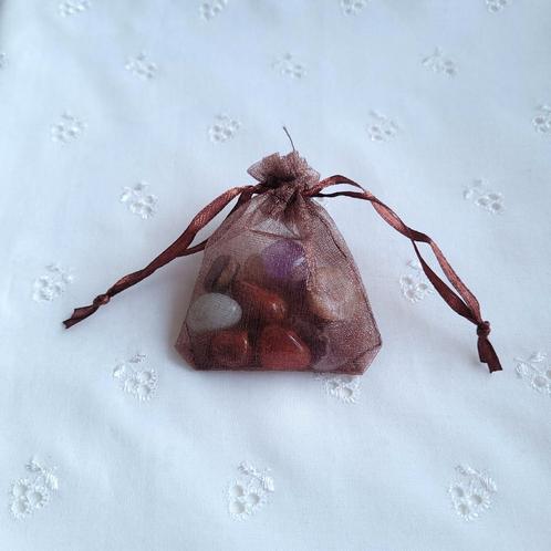 Organza zakje met edelstenen, Sieraden, Tassen en Uiterlijk, Edelstenen, Nieuw, Verzenden