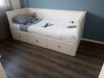 Ikea Hemnes bed (uitschuifbaar), Huis en Inrichting, Slaapkamer | Bedden, 90 cm, Gebruikt, Eenpersoons, Wit
