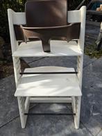 Stokke trip trap stoel wit, Ophalen, Gebruikt, Meegroeistoel, Aanschuifbaar