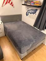 Ideale grijze boxspring Wehkamp Vernon, Ophalen, Zo goed als nieuw, Tweepersoons