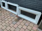 3 kunstof kozijnen met glas blindglas, Doe-het-zelf en Verbouw, Kozijnen en Schuifpuien, 75 tot 150 cm, Kunststof, Raamkozijn
