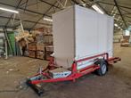 Aanhangwagen met afzetbak materiaalcontainer, Gebruikt, Ophalen of Verzenden