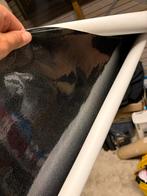 Zwart metallic wrap folie sticker mania, Ophalen of Verzenden