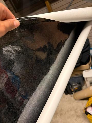 Zwart metallic wrap folie sticker mania beschikbaar voor biedingen