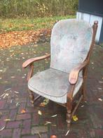Retro stoel / feuteuil, Ophalen, Gebruikt, Hout, Retro, brocante
