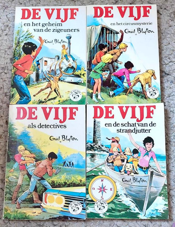 De vijf - Enid Blyton, Boeken, Kinderboeken | Jeugd | 10 tot 12 jaar, Zo goed als nieuw, Fictie, Ophalen of Verzenden