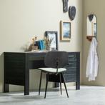 WOOOD Bureau Dennis Staalgrijs - 141x74x59 cm, Huis en Inrichting, Ophalen, Gebruikt, Bureau