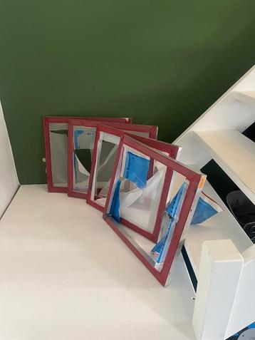 Zeefdrukraam aluminium frame 4 stuks beschikbaar voor biedingen