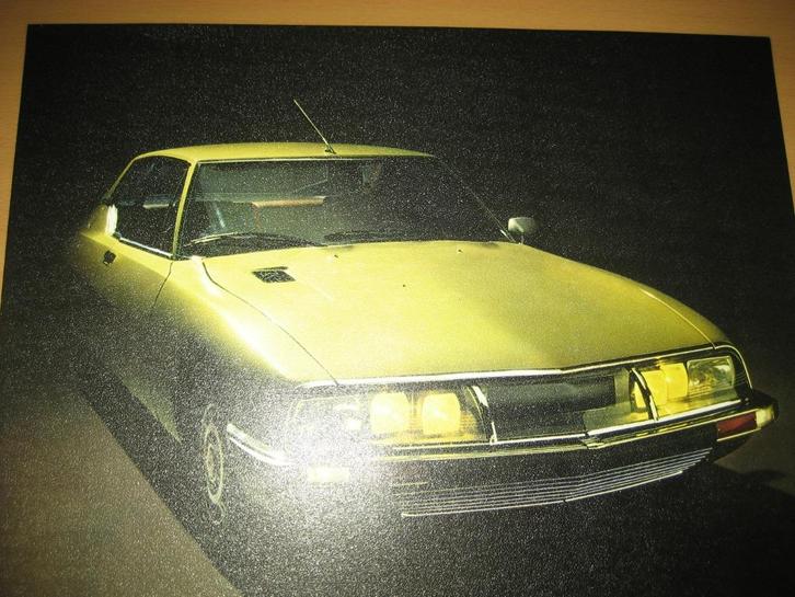 Citroën SM presentatiemap met 8 foto's plm. 1971 folder, Boeken, Auto's | Folders en Tijdschriften, Zo goed als nieuw, Overige merken