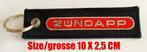 ZUNDAPP sleutelhanger Rood voor KS 50 100 125 517 CS GT GTS, Ophalen of Verzenden, Nieuw