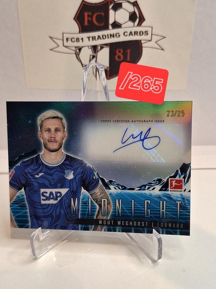 Wout Weghorst - Hoffenheim - Topps BL 23/25 Autograph, Verzamelen, Sportartikelen en Voetbal, Zo goed als nieuw, Poster, Plaatje of Sticker
