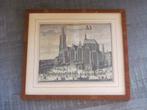 Antieke gravure - Den Haag Groote of St. Jacobskerk, Antiek en Kunst, Ophalen of Verzenden