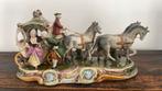 Grafenthal Lippelsdorf Duits porselein  4 paarden en koets., Antiek en Kunst, Ophalen