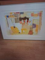 Aquarel met passe-partout - Uitstekende staat, Ophalen