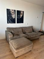 Bankstel taupe, Ophalen, Gebruikt, 100 tot 125 cm, Driepersoons