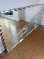 Vintage hollywood regency goud spiegel retro dolfijnen, Huis en Inrichting, Woonaccessoires | Spiegels, Ophalen, Zo goed als nieuw