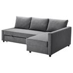 IKEA Friheten hoekslaapbank 140x200 donkergrijs, Ophalen, Tweepersoons, Zo goed als nieuw, Overige maten