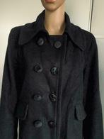 D1046 MEXX mt. 40=M lange wollen jas winter winterjas zwart, Kleding | Dames, Jassen | Winter, Maat 38/40 (M), Mexx, Zwart, Ophalen of Verzenden
