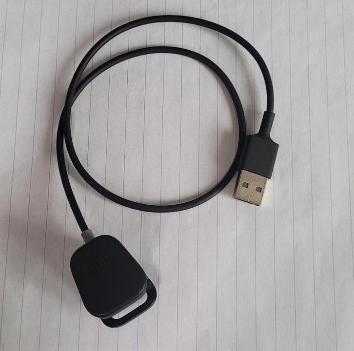 Fitbit Charge 3 en 4 oplaadkabel, zwart, Sieraden, Tassen en Uiterlijk, Sporthorloges, Zo goed als nieuw, Android, Zwart, Ophalen of Verzenden