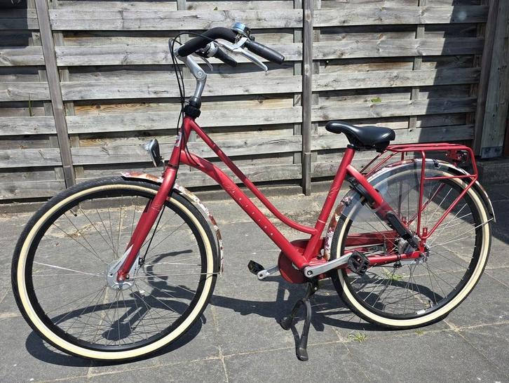 Cortina moederfiets, Fietsen en Brommers, Fietsen | Dames | Damesfietsen, Zo goed als nieuw, Overige merken, (Extra) lage instap