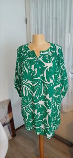 Mooie  lange blouse mt  48/ 50 groen/ wit cotton, Kleding | Dames, Blouses en Tunieken, Overige kleuren, Verzenden, Maat 46/48 (XL) of groter