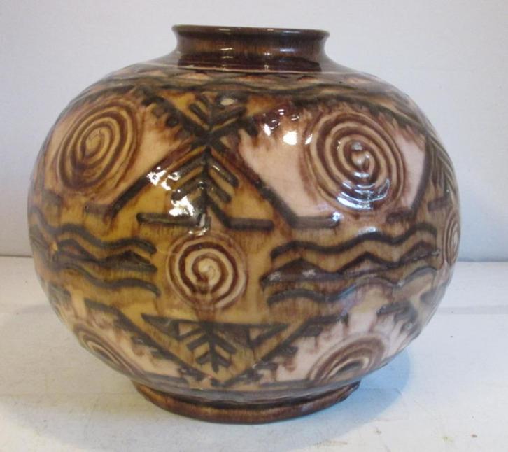 uitzonderlijke art deco vaas Sevres Maurice Gensoli, Antiek en Kunst, Antiek | Keramiek en Aardewerk, Verzenden