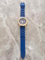 H&M horloge met blauwe kunstof band, Sieraden, Tassen en Uiterlijk, Horloges | Kinderen, Blauw, Jongen of Meisje, Ophalen of Verzenden