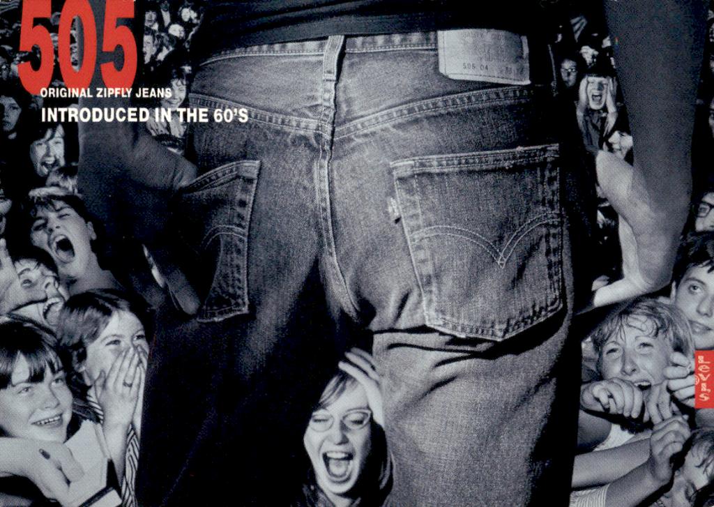 promotiekaart Levi's 505, Verzamelen, Verzenden, 1980 tot heden, Ongelopen, Overige thema's