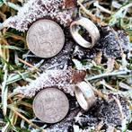 Unieke Zilveren Gulden Ring met Geboortejaar & Kroon!, Sieraden, Tassen en Uiterlijk, Ringen, Nieuw, Ophalen of Verzenden, Dame of Heer