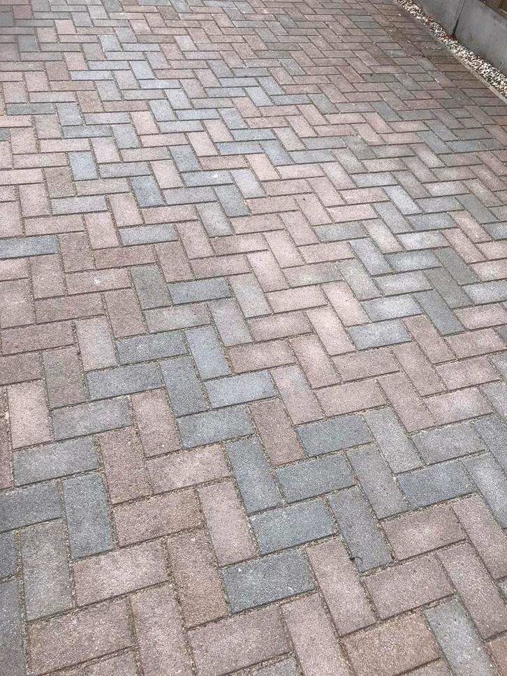 Gratis restpartij  bestrating klinkers bont., Tuin en Terras, Tegels en Klinkers, Nieuw, Klinkers, Beton, Minder dan 5 m², Ophalen