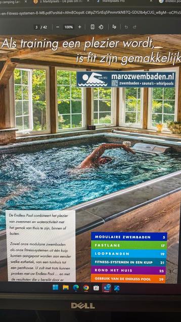 Endless Pools trainingszwembad voor zwemmers en triathlon beschikbaar voor biedingen