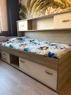 Beter Bed Pep Kajuitbed 90x200 met lattenbodem, Ophalen, Gebruikt, Eenpersoons