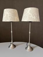 Twee vintage tafellampjes, Huis en Inrichting, Lampen | Tafellampen, Ophalen, Gebruikt, Metaal, Minder dan 50 cm