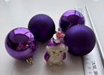 Leuke paarse kerstboomhangers - 5 stuks, Ophalen of Verzenden, Gebruikt