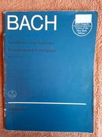 Bach Inventions & Sinfonias BWV 772-801, Muziek en Instrumenten, Bladmuziek, Gebruikt, Klassiek, Piano, Ophalen of Verzenden
