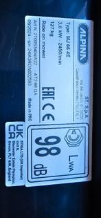 Alpina benzine zitmaaier AT2 66 QA - Stiga motor., Ophalen of Verzenden, Zo goed als nieuw, Mulchfunctie, Minder dan 90 cm