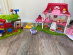 Little People Huis & Jungle Hut + Poppetjes, Ophalen, Zo goed als nieuw