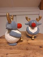 Kerst 2 stuks rendieren decoratie 32cm hoog en 22cm breed, Ophalen, Zo goed als nieuw