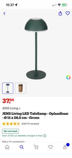 JENS LIVING LED TAFELLAMP GROEN, Ophalen, Zo goed als nieuw, Metaal, Minder dan 50 cm