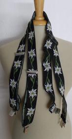 Grappige zwarte Edelweis/Trachten print bretels, Kleding | Dames, Verzenden, Zo goed als nieuw, Zwart, Tailleriem