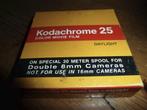 onbelichte film Kodachrome 25 30mtr KMA 461 P double S8, Audio, Tv en Foto, Ophalen of Verzenden, 16mm film