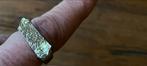 Vintage Zilverkleurige Ring, Sieraden, Tassen en Uiterlijk, Ringen, 18 tot 19, Gebruikt, Ophalen of Verzenden, Dame of Heer