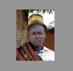 Karamojong hoed INCL.FOTO, hoofddeksel Uganda (171103-08), Ophalen of Verzenden