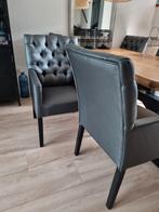 6 eetkamer stoelen, Huis en Inrichting, Stoelen, Kunststof, Gebruikt, Ophalen of Verzenden, Grijs