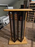 Cd-opbergrek / toren (hout en metaal, CD, compact-disc), Huis en Inrichting, Ophalen, Gebruikt, Cd's