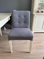 4 grijze eetkamerstoelen, Huis en Inrichting, Stoelen, Ophalen, Gebruikt, Grijs, Vier