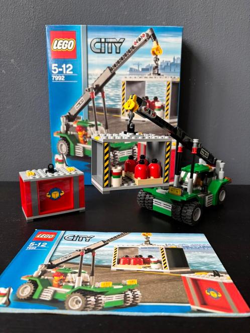 Lego City 7992 Container Stapelkraan incl. Doos zgan, Kinderen en Baby's, Speelgoed | Duplo en Lego, Zo goed als nieuw, Ophalen of Verzenden